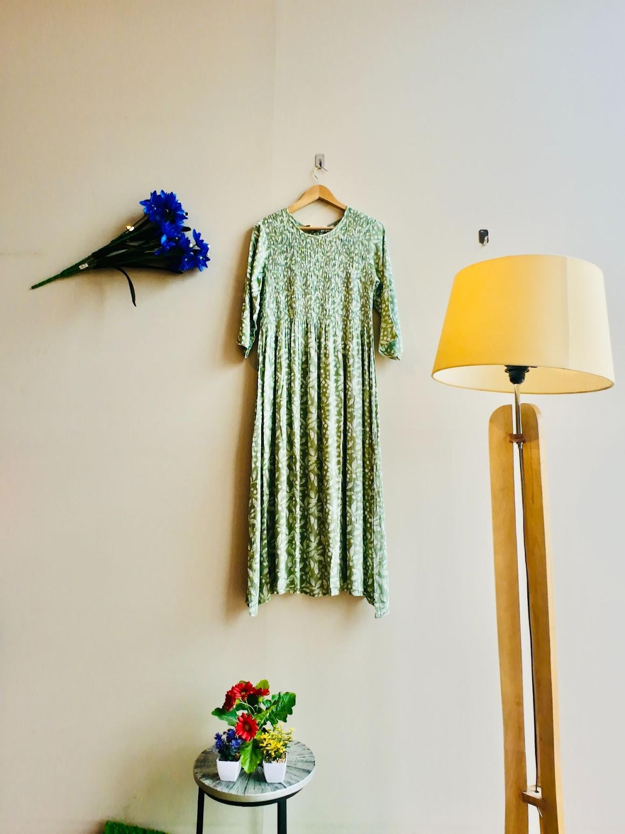 Elegant Printed Midi Dress - product media