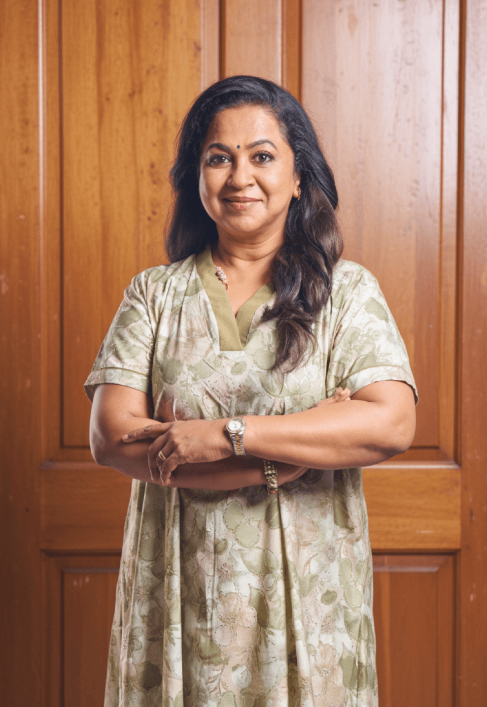 Blush Paisley Cotton Nighty -03 - product media