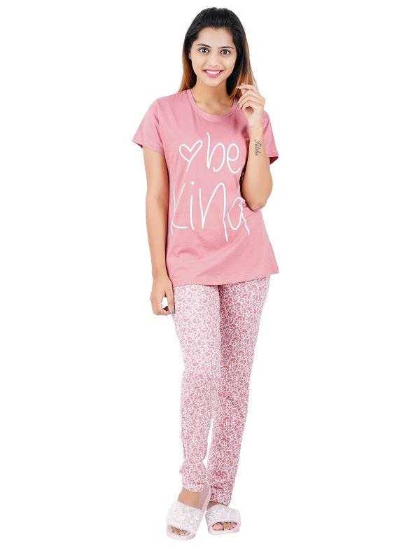 Aswati Pink Full Set Pyjama - Love Be Kind Aswati Pink Full Set Pyjama - Love Be Kind Aswati Pink Full Set Pyjama - Love Be Kind - product media