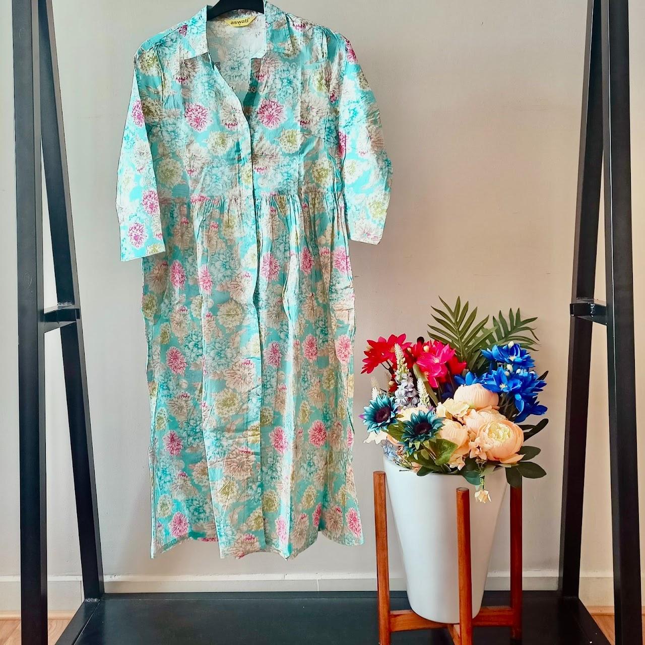 Floral Pattern A-Line Dress - product media