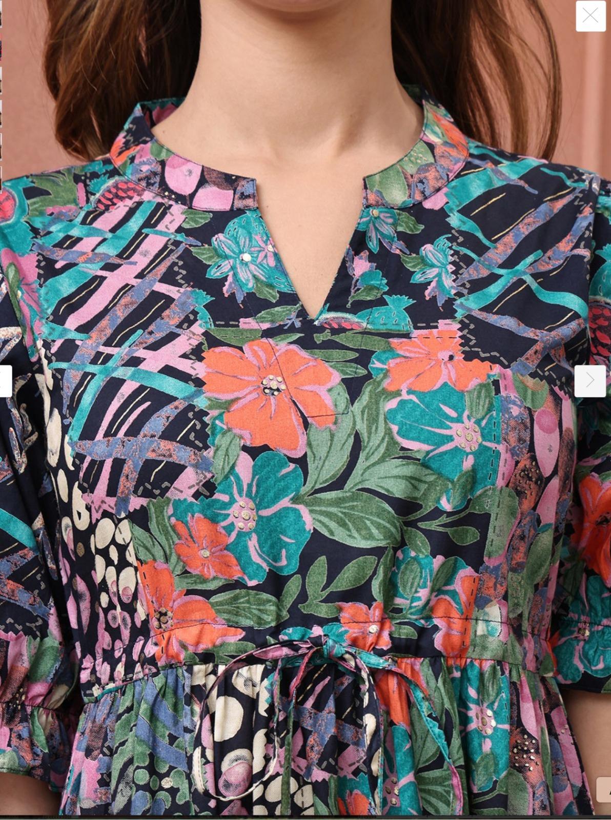 Midnight Bloom Satin Top Set - product media