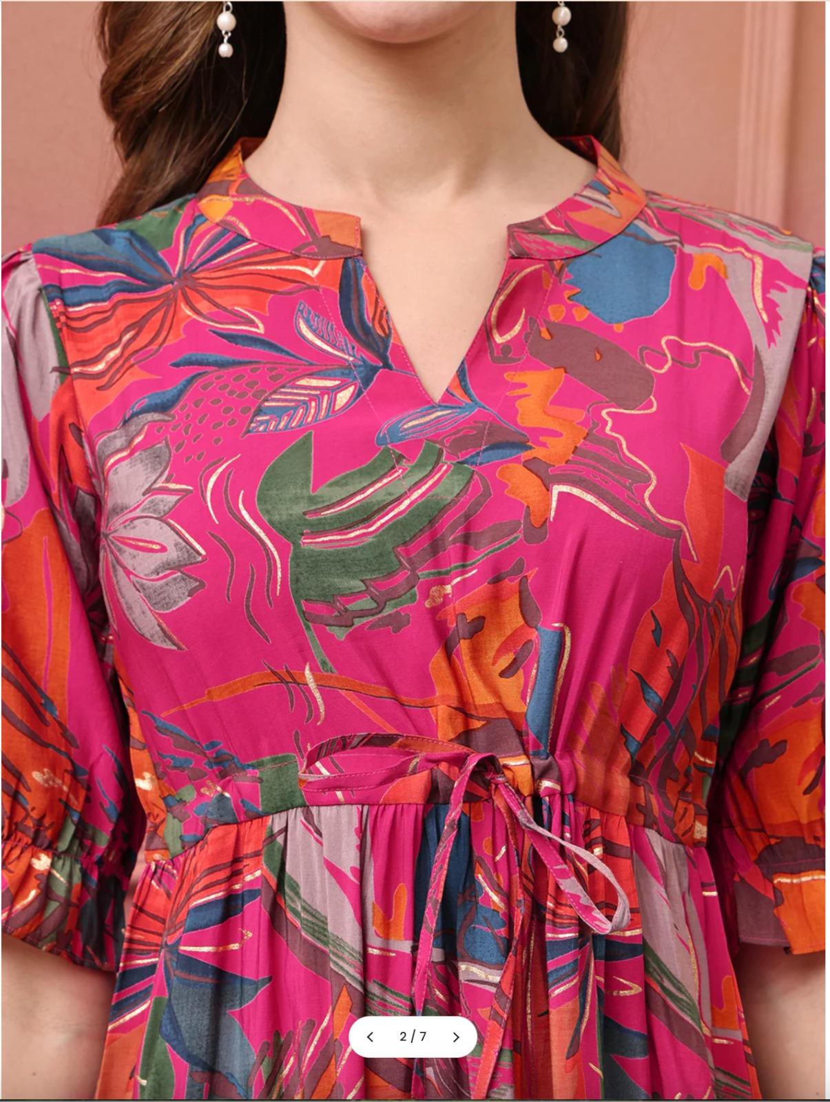 Indigo Dreams Print Shirt Dress - product media